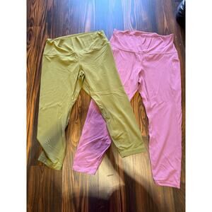 Lululemon Pair of 2 Cropped Leggings size 14